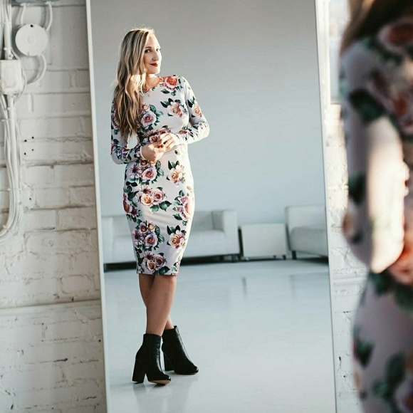 Zara Floral Midi Dress - Picture 2 of 8